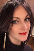 Love these earrings! I love the length of them, and even how they sway. They offer a subtle beauty in the simplicity of the gold tassel-like strings, yet also somewhat a statement piece bc of their length. Also, they are surprisingly light. They are a great purchase! - Hannah N.