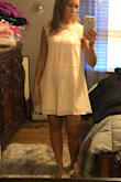 I wasn't sure if I would like this dress, but it looked so cute on everyone else.   The pink was on sale so I took a chance. It could be a little smaller in the waist but it's still really cute. I'm taking it on a trip with me and will be perfect! - Holly B.