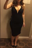 Thick material, great structure on top so no bra was needed. The material is stretchy enough to hug your curves perfectly. Only complaint is that it was a little too long, but I'm really short, and ordered it last minute so I didn't have time to hem it. That's on me. - Marisa M.