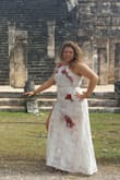 Perfect for the beach or a little adventure! LOVE the lace and roses combination. Fabric is good quality and the fit was perfect too! Poses for pics came so natural in this fun two-piece dress. - Sarah L.