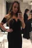 Loved this dress! Wore for a wedding in which I was a bridesmaid. Fit great, may have been able to get away with a small as it was very stretchy but it worked! - Alyssa F.