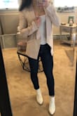 Love this blazer. Super comfortable. Classy and the right amount of fun/yet professional to it since it is a blazer, but it's a little bit on the longer side which I love. Cute enough to go from NYC office wear to happy hour! - Cristina G.