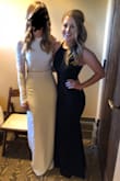 This dress is stunning! I got so many compliments when I wore this as my bridesmaids dress just a few days ago. I ordered a size small which fit like a glove. I was nervous at first on the length given that I'm on the shorter side, 5'2. When I received the dress, yes it was long but nothing that 3-4 inch heels couldn't fix. I feel that if I were to have taken it to the seamstress to take a few inches off it may have changed the shape of the dress from the knees down. So I left it and so glad I did! - Brittany G.