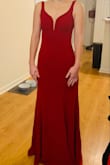 The dress fits perfectly! I can't wait to wear it to my medical school ball. I was nervous about the sizing because sometimes smalls can run snug on me but this was a true fit. I'm standing on my tip-toes in the pic so I'll be able to wear heels with plenty of extra length. No bra necessary if you're small-chested like I am. The fabric is a little on the thinner side but quality is still pretty good (as expected for the great price). Thanks Lulus!! - Caroline L.