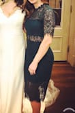 I don't typically enjoy wearing dresses but this one fits perfectly. It's not too tight or clingy but also not too loose. It is made well, doesn't easily snag, and the forest green is beautiful. I got so many compliments and I felt very confident wearing this dress! Highly recommend! - Danielle M.