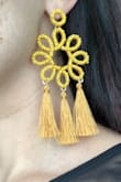 Cute earrings! Not quite as bright of a mustard as they seemed in the photos online, but still a nice pop of color! They are pretty heavy so I couldn't wear them all day, but got lots of compliments while I had them on. - Brandi K.