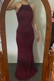 I absolutely adore this dress! I bought it for a maid of honor dress for my sisters wedding and I'm in love! Gorgeous color and material, it looks just like the photos. The material is soft and thick and the dress has some weight to it, which is perfect for my formal occasion and it also means I don't need to wear a bra. I'm usually between sizes (S and XS) and based on my past experience with Lulus dresses, I got an XS. It's a little tight but that's what I was going for. It is long on me but I'm used to that, nothing a pair of heels can't fix. I'm so excited to wear it! - Aylin K.