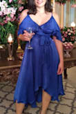 I can confirm how great it was to buy this dress. It is in the right size as described, the color is true as in the model image and the material is great. - Karina B.