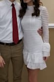 My daughter wore this for a high school banquet and received so many compliments on it. It's very trendy and eye-catching! The fit is great and the material is stretchy. Would definitely recommend. Lulu's is our new favorite place to shop! :) - Elizabeth J.