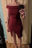This dress is gorgeous. The material is great quality and it fits very well. From reading reviews I read the dress ran a bit large, so I ordered an XS as oppose to my normal S, and it fit perfectly. Would definitely recommend this dress! - Jennifer D.