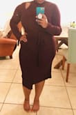 So scared to buy a final sale item, but this dress is amazing! Buy this dress if you're on the fence. It's not thick and hot, like a lot of sweater dresses are. It's perfect because of that. The material is breathable, but thick enough that it's not see through. I'm 5'2 and it hits below my knee. Tad long for short people, but still great. Good job, Lulus! - Lea F.