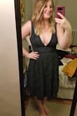 I absolutely love this dress! It is a nice lightweight fabric, but still feels very nice and supportive. It definitely has some clevage but holds everything in place nicely and no bra is needed. Wish it came in more colors! Can't wait to wear this to some weddings and parties this summer. - Erica D.