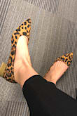 I've been wanting stylish comfy flats to wear around the office and these are it! Although they do fit me a little loose (beware those with narrow feet), I am still able to wear them just fine. - Jasmin C.