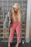 I ordered these pants just for a fun little Valentine's outfit and they are PERFECT. Love the monochromatic belt. These pants are also SO COMFORTABLE. @ashley_leavitt_ - Ashley L.