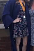 I got this dress for my graduation last year. I loved it! It fit perfectly, didn't slip off my shoulders and was just the right length. You definitely won't regret this buy. :) - Alyssa D.