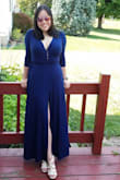 Dress was super flattering. I wore it for a wedding and I got a lot of compliments. Fabric was super soft and stretchy. So if your in between sizes and like it a bit tighter, you can definitely go with the smaller size. 10/10 would recommend! - Julie C.