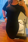 Not too short on a tall girl and not too tight. The fabric really moved with you. It's the perfect little black dress. Now I just need to find somewhere to go! - Camille P.