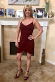 My husband ordered me 19 dresses from your site as a Valentine's day gift and I only returned one because I already had a similar one in my closet. I both had fun while trying on the dresses, and modeling them for him. He loved the way all the dresses looked on me and fit. I would have to agree, I love the fit and style too. He did a great job of picking the right size for me, because they all fit like they were made for my body! This red wine bodycon dress is definitely a winner! I like the eye catching sexy wrap slit in front. Lulus will definitely be one of my favorite site to order from.
Sincerely, Wendy Christine Gonzales - Wendy G.