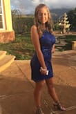 This dress is stunning! My daughter wore it to winter formal and she loved it. - Donna P.