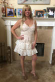 My husband ordered me 19 dresses from your site as a Valentine's day gift  and I only returned one because I already had a similar one in my closet. I both had fun while trying on the dresses, and modeling them for him. He loved the way all the dresses looked on me and fit. I would have to agree, I love the fit and style too. He did a great job of picking the right size for me, because they all fit like they were made for my body! This Beauty and lace White and Nude Crochet lace Mini Dress will definitely go with me to our next beach resort vacation. We take a lot of vacation beach resort  trips where this dress would be perfect day or night. Lulus will definitely be one of my favorite sites to order from. - Wendy G.