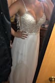 It's beautiful. Better than the pics. I loveeee it. I can't wait to wear it to my wedding in a couple months. It is completely perfect. Thank you. - Leyda V.