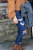 The only jeans I love. They are stretchy and the best high rise. Love these and wear them ALL the time. Fits true to size! - Summer L.