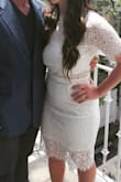 I wore this to my bridal shower, and I felt like a goddess. It is the perfect amount of sexy, fun, and appropriate for family functions. Would definitely recommend, and I would say it runs true to size. - Lauren S.