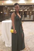 I wore this to my military ball and received soo many compliments! It fit perfectly once I put on my heels! - Andilene H.