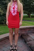 I bought this dress for homecoming and it was perfect! The only thing that was annoying was the straps were long and they kept falling but other than that, it's a super cute, comfy dress! - Ashley F.