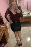 Judging from the pictures of the model, I thought the back of the body suit would be opaque but it's mesh and completely transparent. That means your options are to either go braless or have your straps showing in the back. Other than that, it's cute, but not super comfortable because of the lace. I'll be returning it. - Adrienne C.