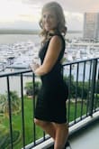 I loved this dress! It fit well, was so comfortable, and made me feel so good!! The material is on the thick side so it smooths everything really well. I received a ton of compliments. :) - Megan L.