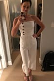 I plan to wear this for my bachelorette party (slightly casual and doing a wine tasting at an Estate). It is perfect for the occasion and fits so good. I am 5'2" and was a little concerned that the crotch was a little longer than I would like but I don't think it is very noticeable. Usually jumpsuits are too long but I feel like this hits at mid shin just like it should. I absolutely love this jumpsuit and I can't wait to wear it! - Rochelle M.