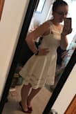 I had been waiting for this dress to come back in stock in my size for weeks and finally got to grab it and it did not disappoint! I am going to wear it for my bridal shower and can not wait. Fits great and the material is high quality! It also has a nice side zipper for those who don't like pulling dresses over your head. - Sarah C.