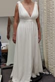 I selected this dress as my destination wedding dress. Great quality. I ordered larger than expected because of the bust... I was worried I might need more room. I am having it altered (hemmed & top straps taken up and the waist taken in). I chose it because of its flowy nature and relaxed fit. Only bummer... I likely will never order from Lulus again due to the exorbitant customs/duty fees (I am in Canada). It cost me $65 for the 2 dresses...on top of the dress price & delivery fee. Too bad because Lulus could easily become my favourite online shop. - Lorna L.