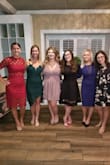 I received so many compliments on this dress! I wore it for a rehearsal dinner and it was perfect! I highly recommend! I ordered a small and it fit great! I'm usually a medium in most things. The green dress in the picture is from Lulus also! - Mia