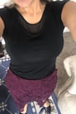 The skirt it is pretty and the color too, but the skirt on the bottom is way too short. So I don't like that part. - Abril B.