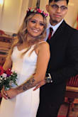 I love this dress I would it for my court house ceremony, I really wished they had my size which would of been XS, I got a small and it was a little loose and so long for my height but it was perfect!! - Jennifer P.