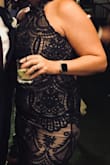 The dress was a perfect dress as a wedding guest. The fit was amazing and the length was perfect! I felt amazing!! - Jennifer K.