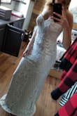 Ordered this dress for my backyard wedding. Fits beautifully--I found it a little tight at the top but also keeps it from slipping. Looks a lot more expensive than it is. The length fits me perfect. Don't ever want to take it off! The material is stretchy so it's comfy to sit in as well. Well made product, very happy! - Jenessa H.