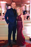 It's good material, no need for a slip! Zipper up the back. I wore a strapless bra and you couldn't see it. I wore it to a formal wedding. Lots of compliments, gorgeous dress! - Rebecca C.