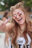 I wore this for my sororities Bid Day. The theme was rocker/hipster and it really added to my outfit. Loved it! - Addison B.