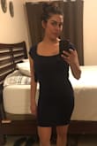 Can dress it up or wear it casual. Hugs all your curves. Material is light, very comfortable but not see through, which I love. Great Buy. - Evelyn L.