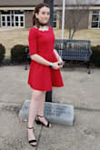 My step daughter wore these with the red Lulus scalloped dress and loved them both!! Shoes were comfy but stylish, even for an 8th grader. - Tammy C.