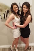This dress was beautiful. I did have to alter it in the shoulders (shorten them) because I'm too short. The material was thick and not see through which is important for a white dress. I wore it for my bachelorette party to go to a nice restaurant and then to a club. - Jackie G.