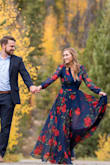 This might be my favorite dress I've ever owned! It is so flattering and flowy! I wore it for my engagement pictures and got so many compliments! I did have to hem it for my height. It was too long even with heels. - Sarah P.