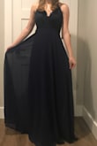This dress was just amazing, I loved the color and the fit. The two layers of fabric for the skirt added texture and a great way to hem the first heavier layer while still adding the Flowy look with the second layer. - Anna T.