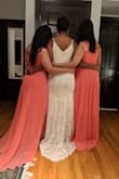 I ordered multiple dresses from different websites, but this one fit like a glove. It looked very elegant and I got lot of complements. Even though it says White dress, the inner lining is ivory and it reflects just a little bit through the lace. The dress looks something between white and ivory, very unique color which I loved too. - Shraddha N.