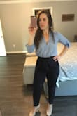 I have a tough time finding pants that fit because I'm short, curvy and muscular, so I was reluctant to order pants online, but they fit perfectly! I got so many compliments on them. The medium gave me the right about of room in my hips and the right fit in the waist, and the length was actually perfect - right at my ankles. I paired it with one of my favorite Lulus tops for work for the perfect outfit. :) - Jennifer S.