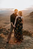 This dress was the perfect choice for my engagement photos last fall. The colors are so pretty, and I loved the back detail. I also wore it to a wedding afterwards and got lots of compliments! Engagement photos courtesy of Carmen Lopez Photography. - Taylor G.