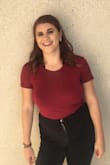 The fit it gorgeous, but you may have to be picky with the bra you wear under it. This is definitely my favorite crop top and I love how lightweight it is. - Amber N.